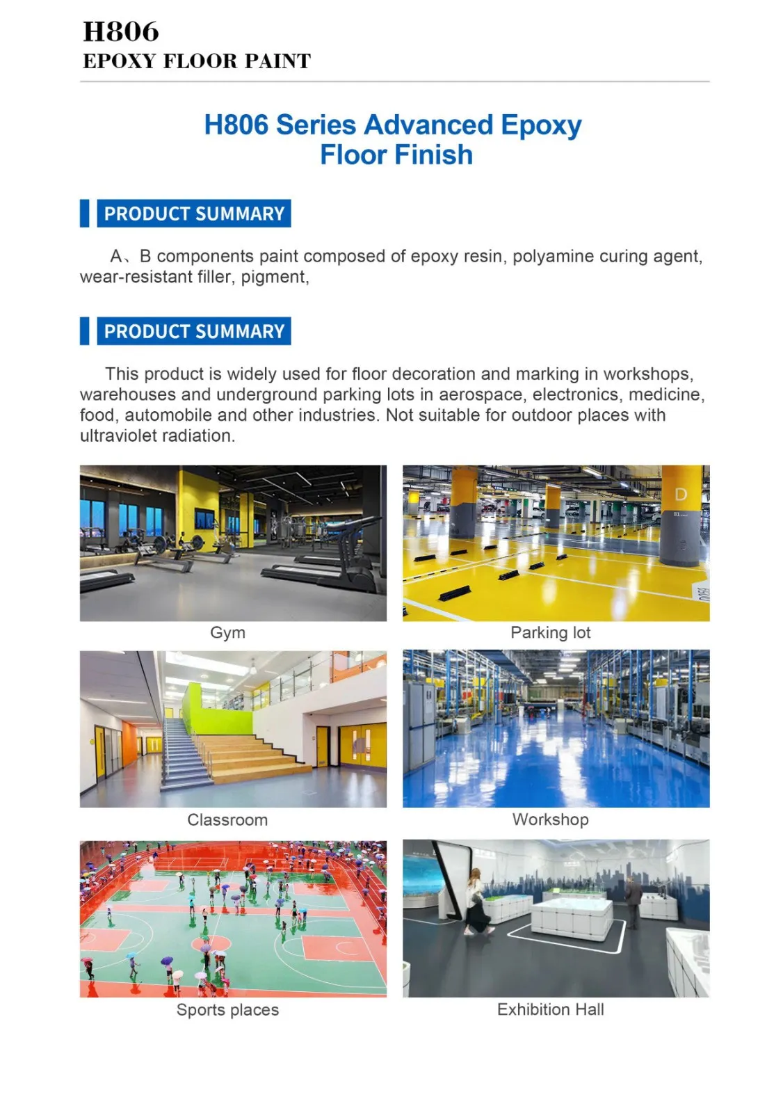 Хуажэнь Краска для Пола Эпоксидно (1)